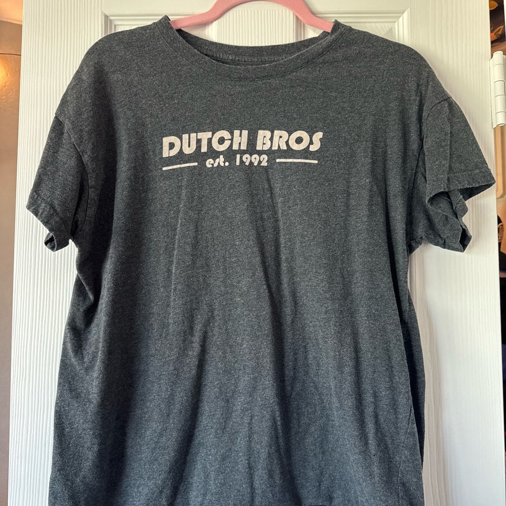 Dutch Bros Gray Short Sleeve Tee Casual Wear